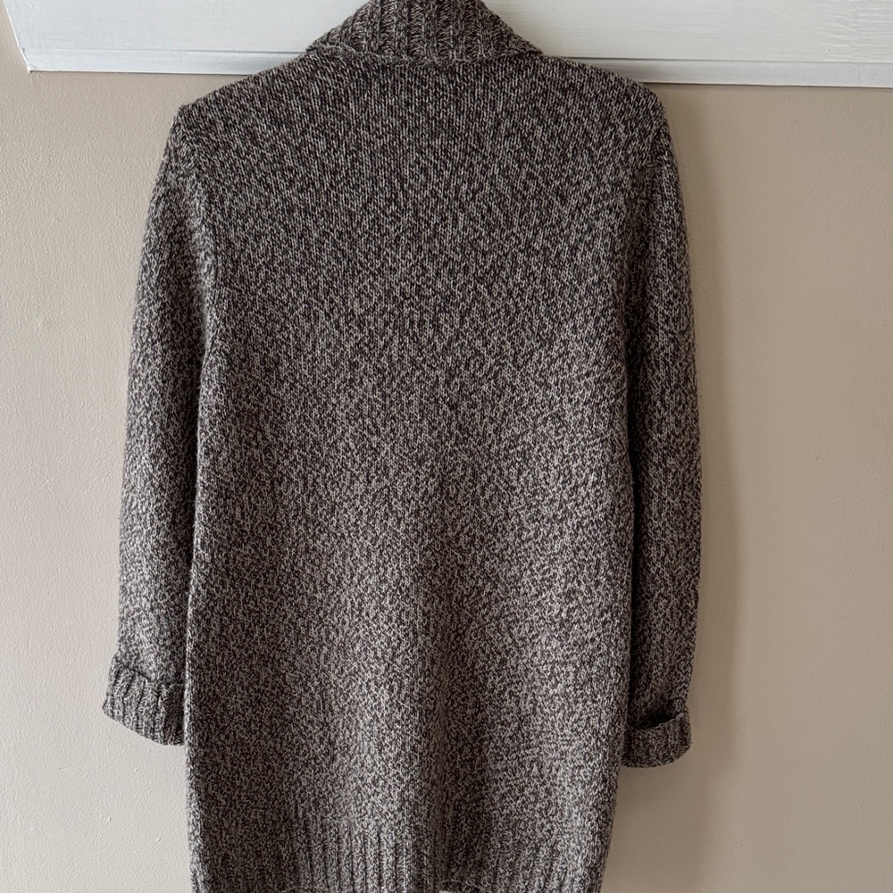 Lands' End Brown Knit Cardigan/Sweater - Picture 9 of 12